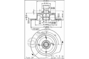 Δισκοπλακα Brembo 08.2691.10