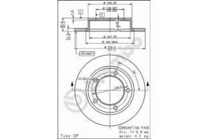 Δισκοπλακα Brembo 08.3939.10