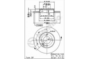 Δισκοπλακα Brembo 08.4177.10