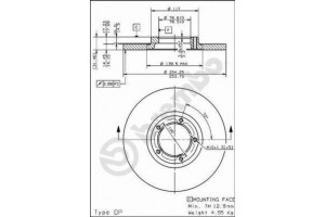 Δισκοπλακα Brembo 08.5013.10