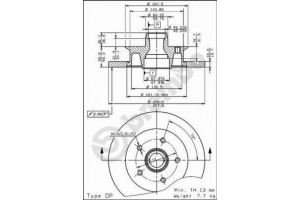 Δισκοπλακα Brembo 08.5177.10
