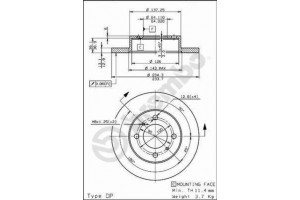 Δισκοπλακα Brembo 08.5243.30