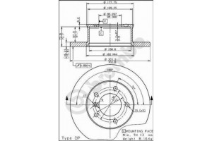 Δισκοπλακα Brembo 08.5444.10