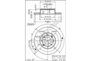 Δισκοπλακα Brembo 08.5456.20