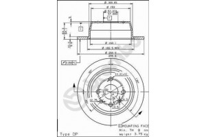 Δισκοπλακα Brembo 08.5559.10
