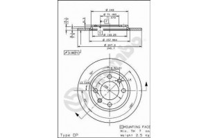 Δισκοπλακα Brembo 08.5573.10