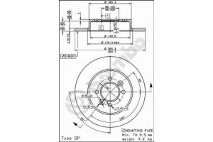 Δισκοπλακα Brembo 08.5645.60