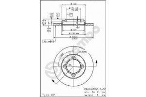 Δισκοπλακα Brembo 08.5741.20