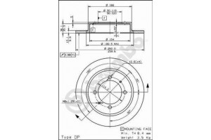 Δισκοπλακα Brembo 08.7042.10
