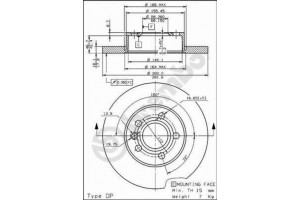 Δισκοπλακα Brembo 08.7132.10