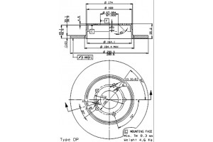 Δισκοπλακα Brembo 08.7211.20