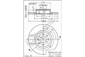 Δισκοπλακα Brembo 08.7354.20