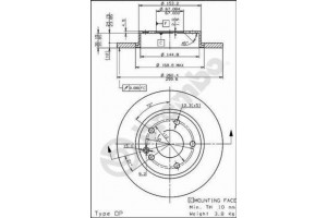 Δισκοπλακα Brembo 08.7358.10