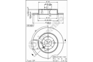 Δισκοπλακα Brembo 08.7626.10