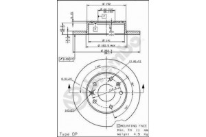 Δισκοπλακα Brembo 08.7814.10
