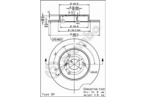 Δισκοπλακα Brembo 08.8163.10
