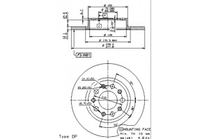 Δισκοπλακα Brembo 08.9364.20