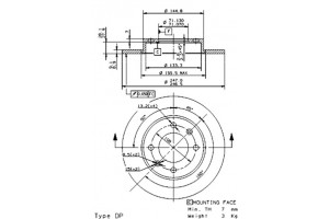 Δισκοπλακα Brembo 08.9719.10