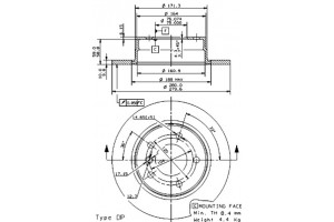 Δισκοπλακα Brembo 08.9787.10
