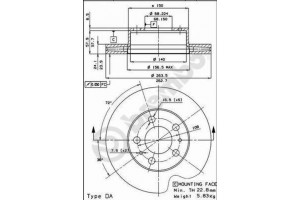 Δισκοπλακα Brembo 09.3442.10