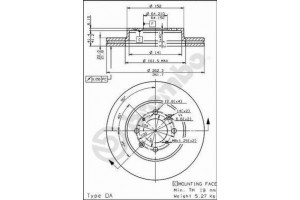 Δισκοπλακα Brembo 09.5457.10
