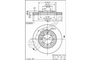 Δισκοπλακα Brembo 09.5587.10