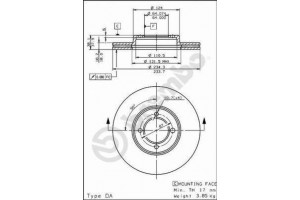 Δισκοπλακα Brembo 09.5614.10
