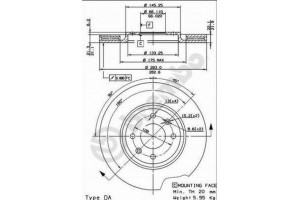 Δισκοπλακα Brembo 09.5730.10