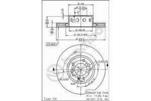 Δισκοπλακα Brembo 09.5929.10