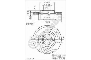Δισκοπλακα Brembo 09.5935.10