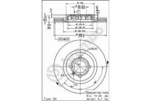 Δισκοπλακα Brembo 09.6728.10