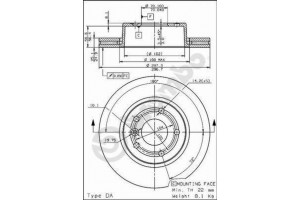 Δισκοπλακα Brembo 09.6839.10
