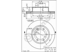 Δισκοπλακα Brembo 09.7226.10