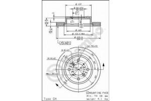 Δισκοπλακα Brembo 09.7279.10