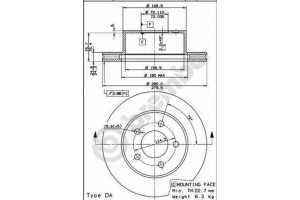 Δισκοπλακα Brembo 09.7421.80