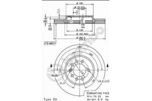 Δισκοπλακα Brembo 09.7629.10