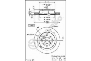Δισκοπλακα Brembo 09.7719.10