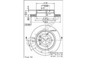 Δισκοπλακα Brembo 09.7727.10