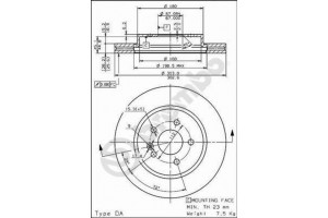 Δισκοπλακα Brembo 09.7823.10