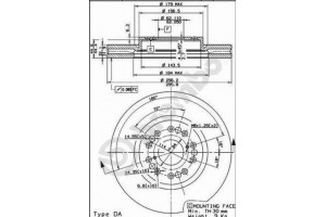 Δισκοπλακα Brembo 09.8402.10