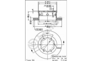 Δισκοπλακα Brembo 09.8475.10