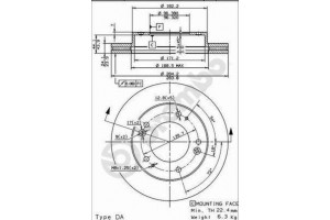 Δισκοπλακα Brembo 09.8546.10