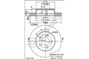 Δισκοπλακα Brembo 09.8864.10