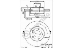 Δισκοπλακα Brembo 09.8953.10