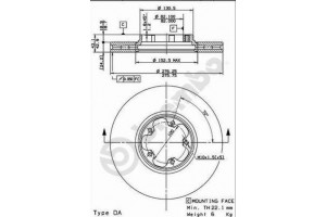 Δισκοπλακα Brembo 09.8960.10