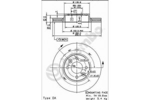 Δισκοπλακα Brembo 09.9078.10