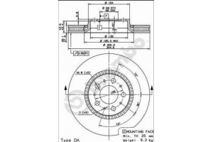 Δισκοπλακα Brembo 09.9130.10
