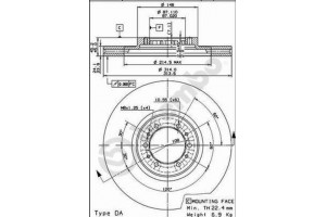 Δισκοπλακα Brembo 09.9132.10
