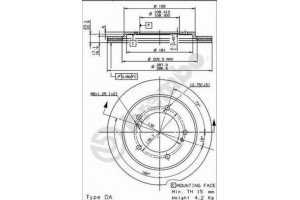 Δισκοπλακα Brembo 09.9142.10
