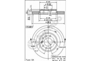 Δισκοπλακα Brembo 09.9165.10
